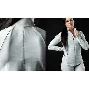 Alphalete | Premium Pro Elite Jacket Silver Camo Full Zip | Sz S